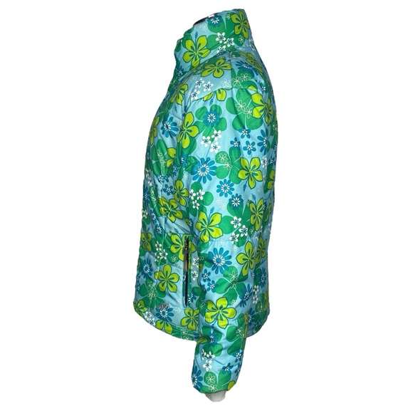 Nordica Blue Floral Ski Snow Jacket size 8 - Picture 4 of 10